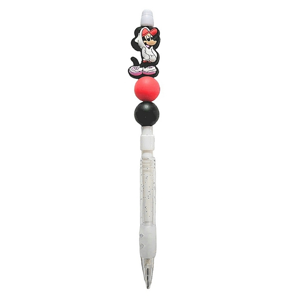 Mickey Mouse Disney Custom Beaded Mechanical Pencil Focal Bead White